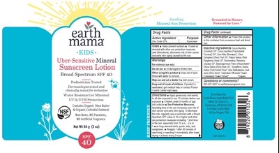 Earth Mama Kids SPF 40 Label.jpg Label - Earth Mama Kids SPF 40 Label
